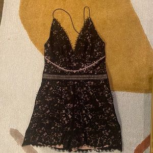 StyleStalker black lace romper